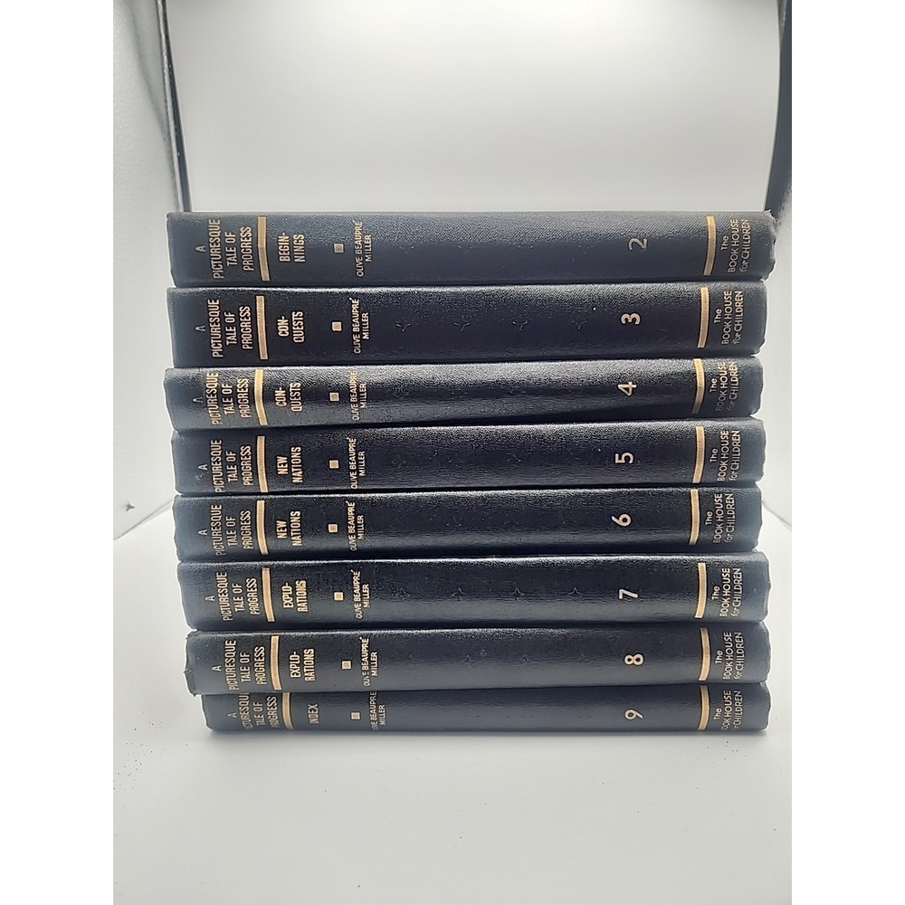 A Picturesque Tale of Progress Olive Beaupre Miller 8Vol Set Book House Children
